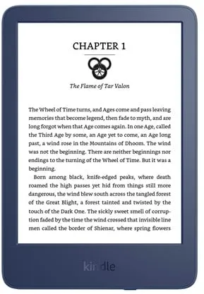 Amazon Kindle 16GB - Denim Blue (Ad-Supported)